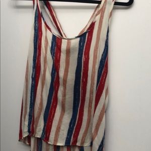 Red white and blue tank top size M